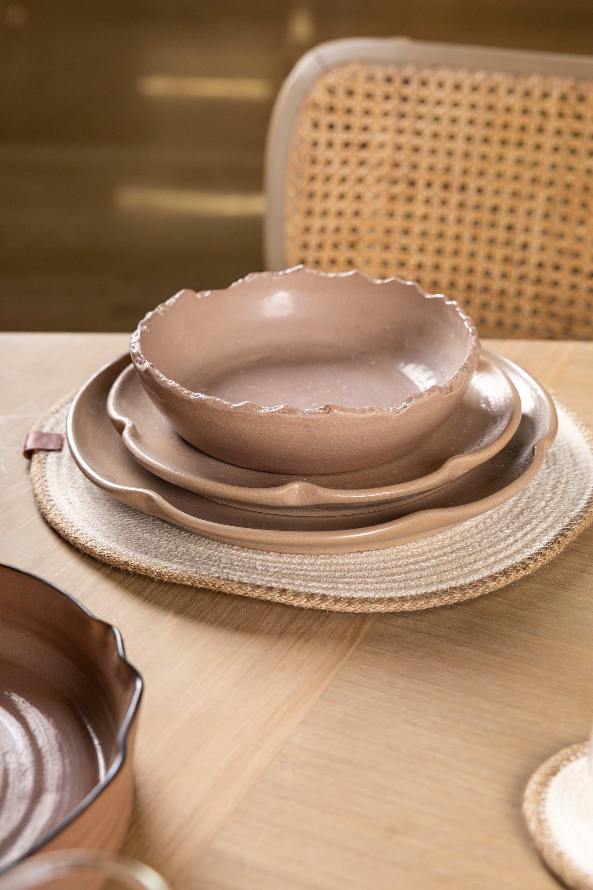 Pottery Dinner Set of 3