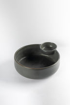 Pottery Bowl with Sauce Plate