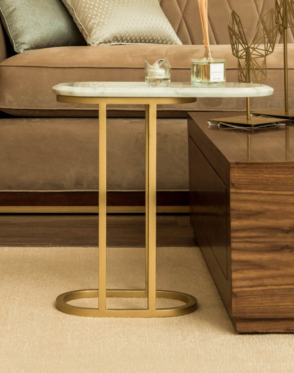 Bloom Side Table Marble