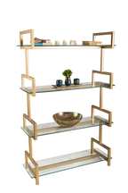 Gold Metal Shelves