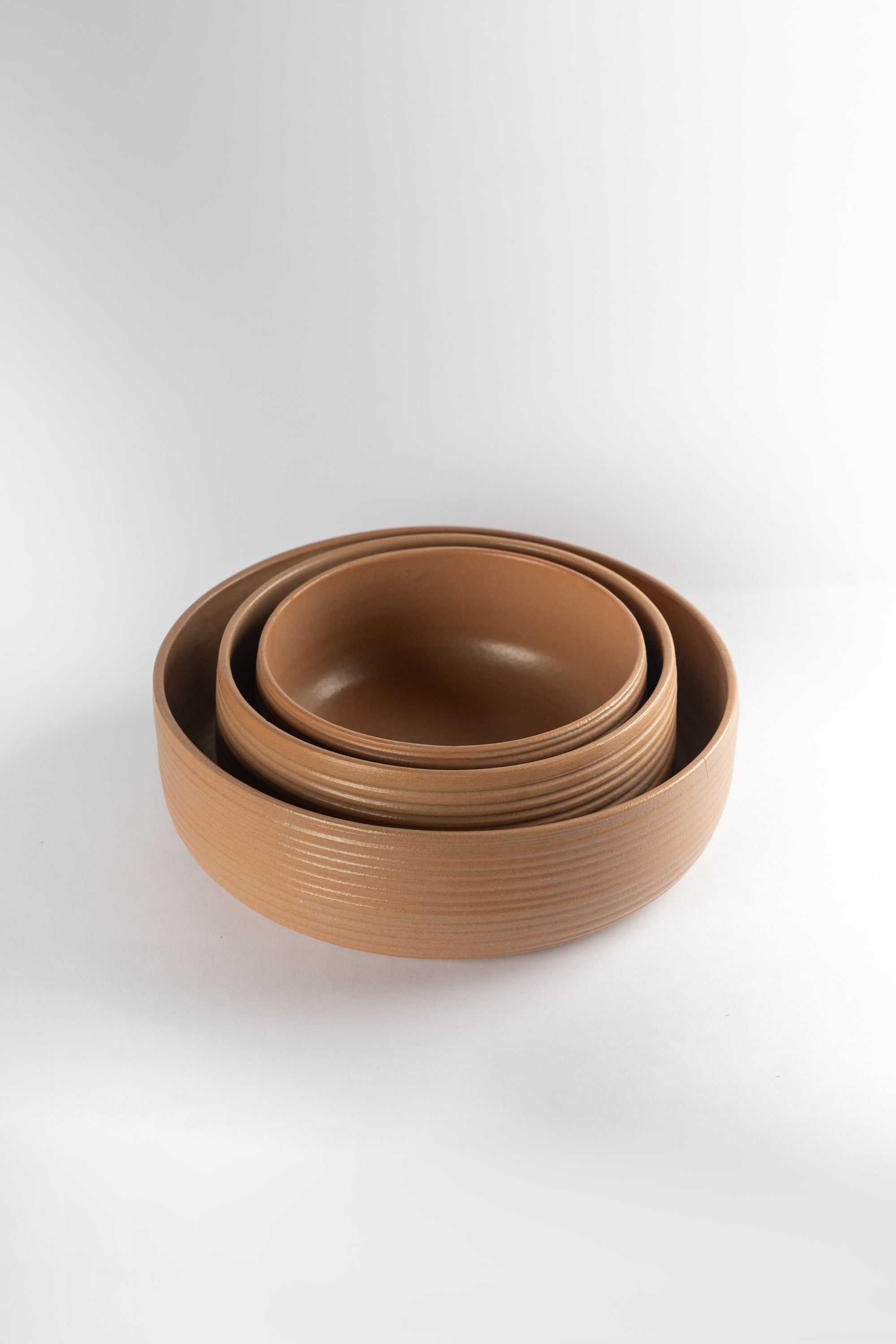 Pottery casserole Set of 3