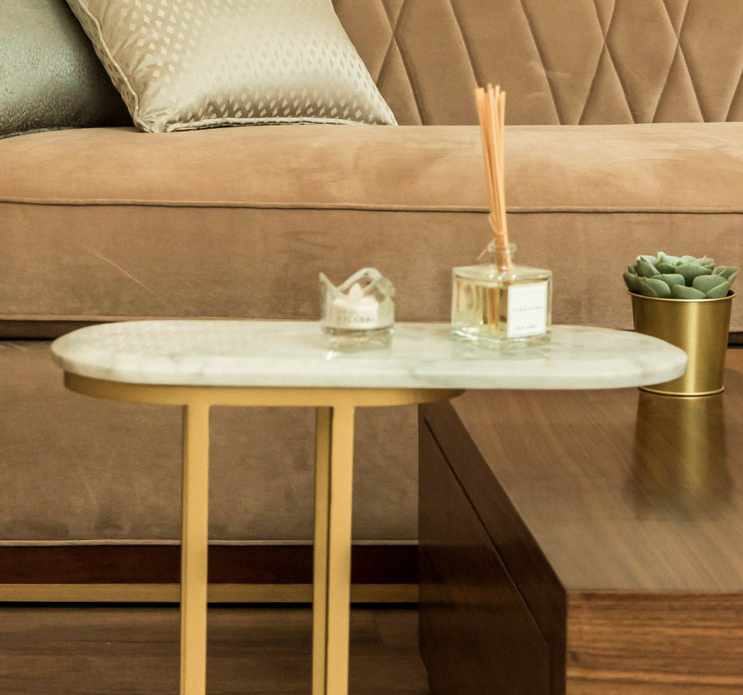 Bloom Side Table Marble