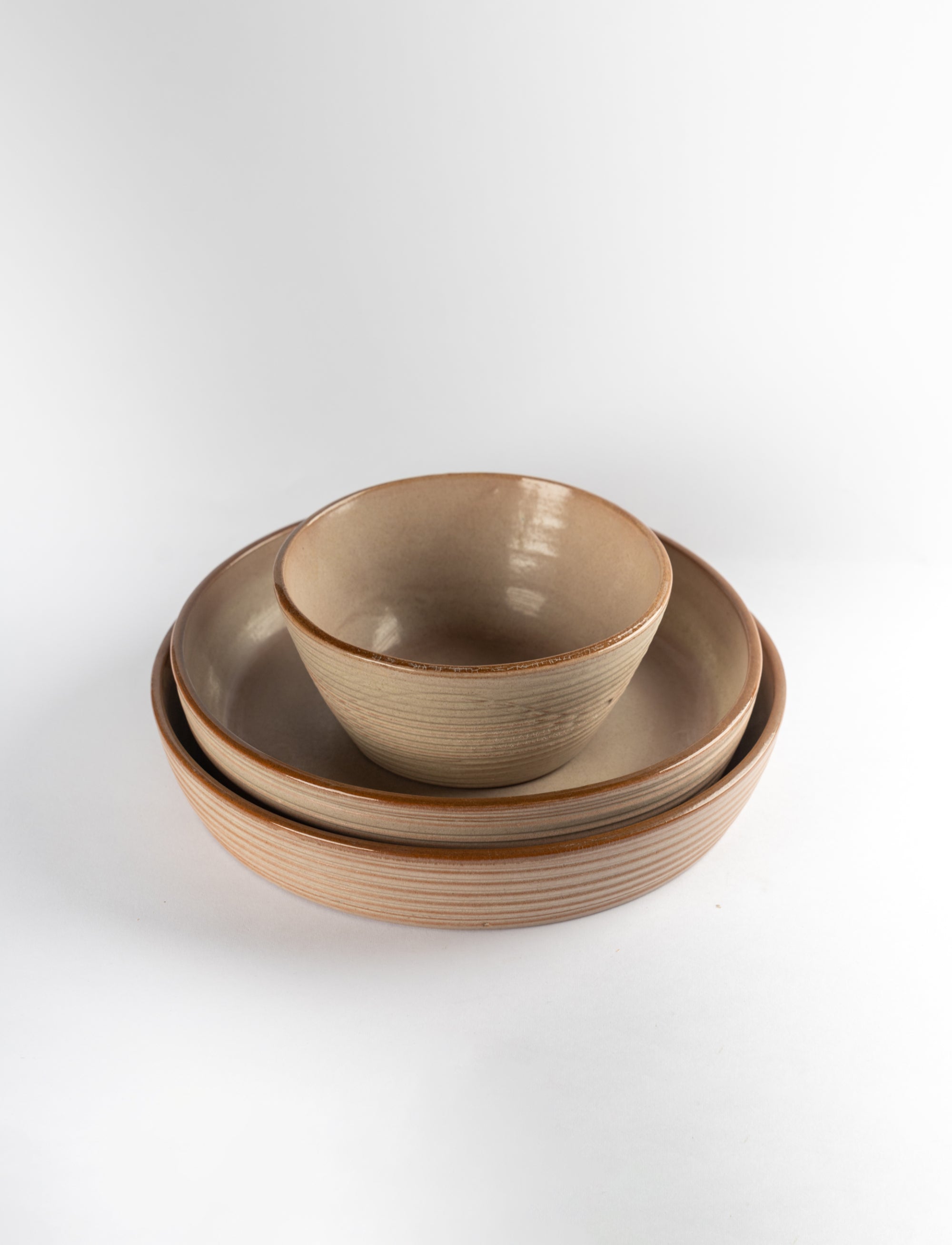 Pottery Dinner Set of 3