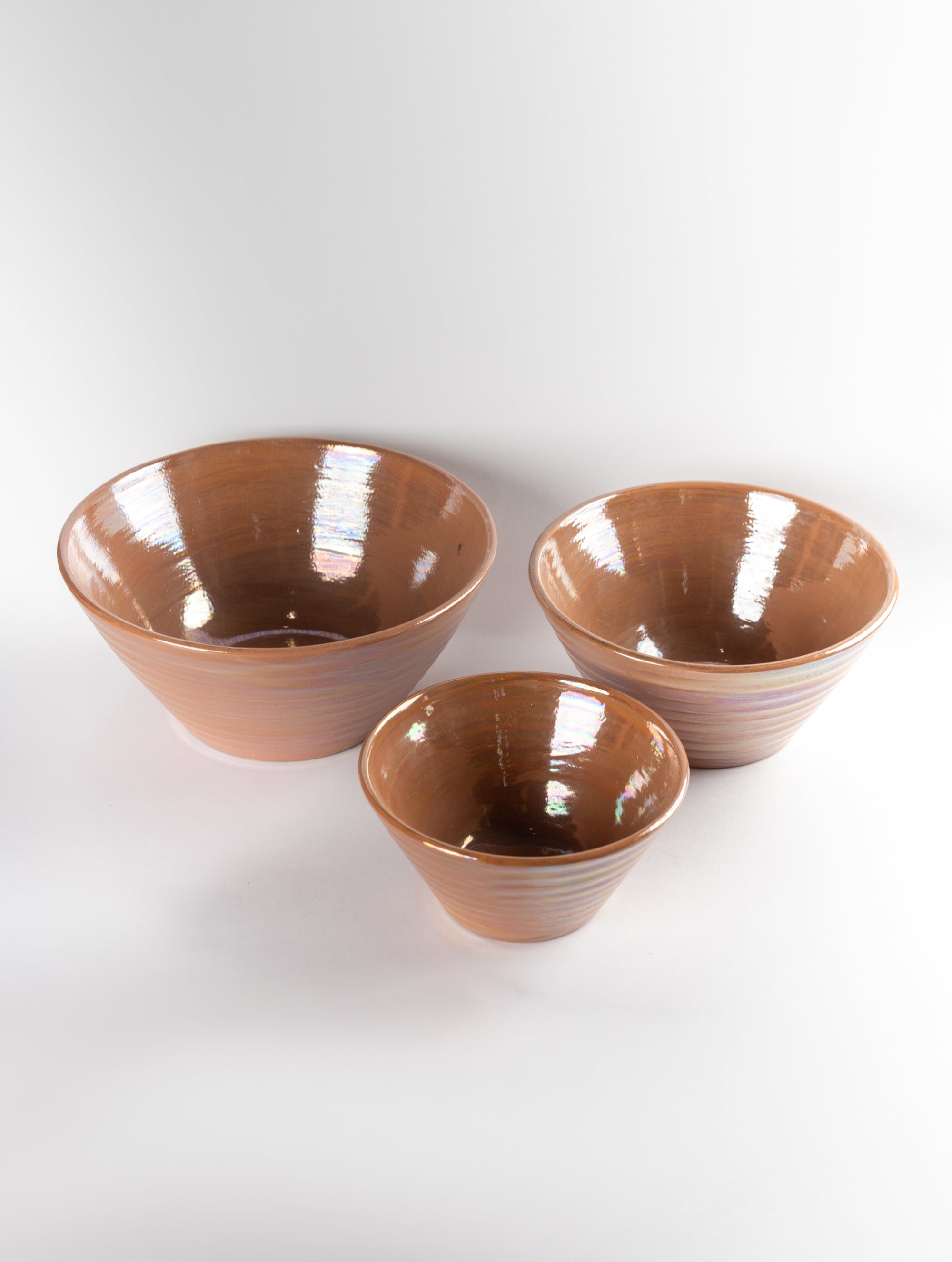 Deep Pottery Set of 3